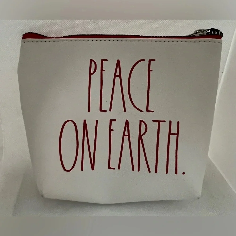 Rae Dunn | Peace On Earth cosmetic bag.